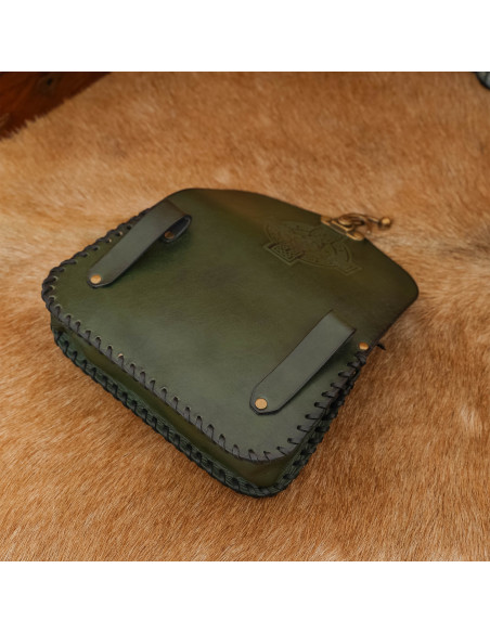 Geprägte Ledertasche mit keltischem...