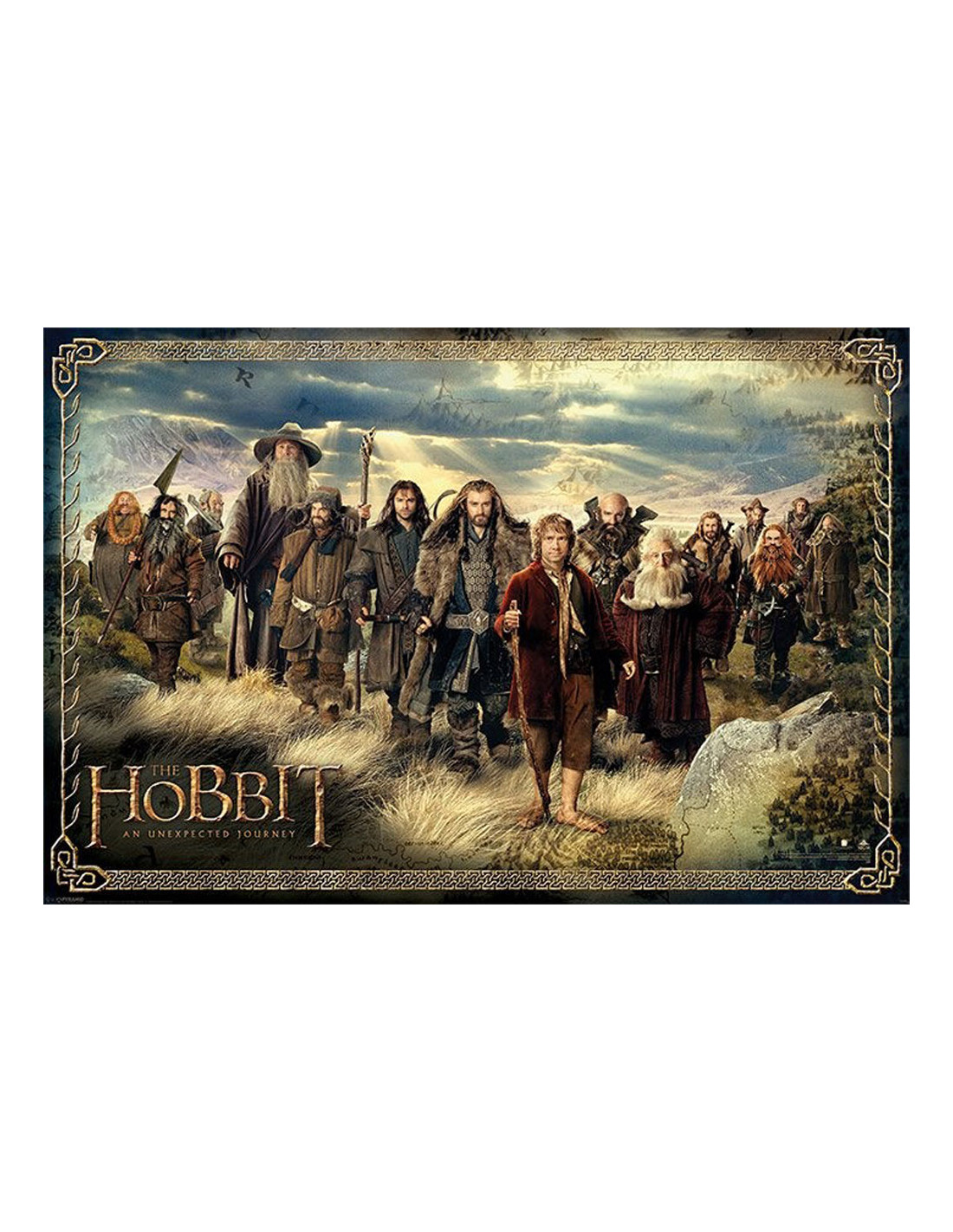 Póster El Hobbit, un viaje inesperado, 61x91 cms. ⚔️ Tienda-Medieval