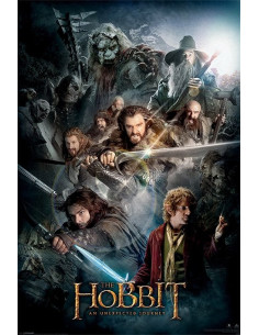 Poster Der Hobbit, eine unerwartete Reise, 61x91 cm.