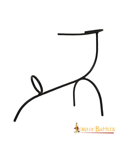 Handgeschmiedete Hornhalterung aus Eisen