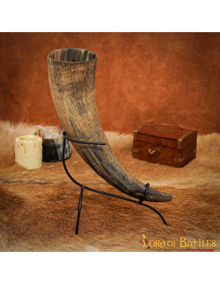 Håndsmedet jernhornstøtte