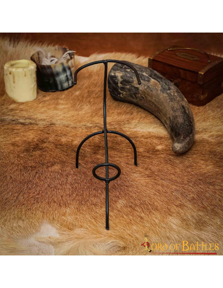 Handgesmeed ijzeren hoornsteun