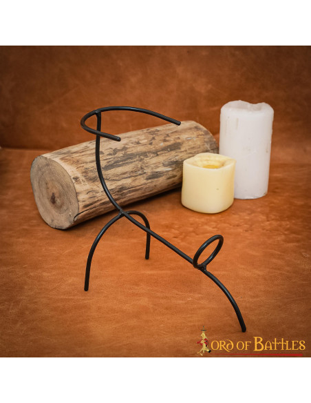 Håndsmedet jernhornstøtte