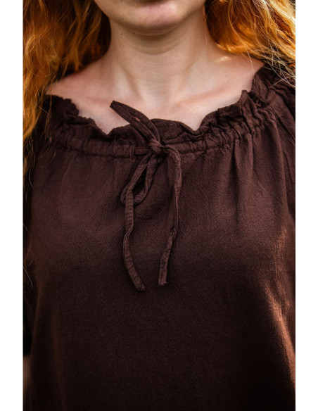 Vestido medieval Karen, marrón