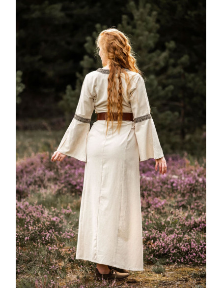 Vestido medieval mujer Angie, blanco...
