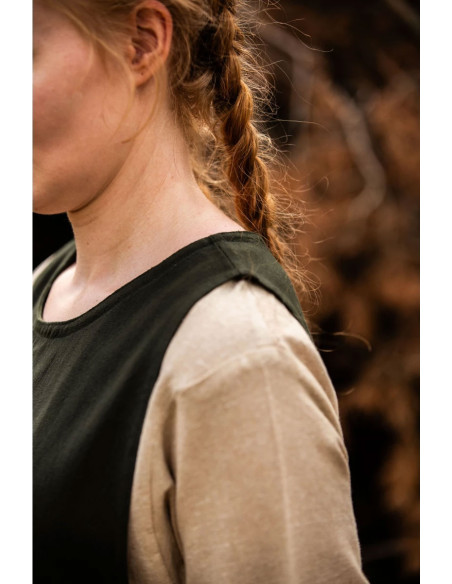 Magdalena middelalderfrakke, grøn farve