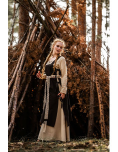 Mittelalterliche Tunika für Damen Hildegard, dunkelbraun 2