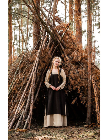 Túnica medieval para mujer Hildegard,...