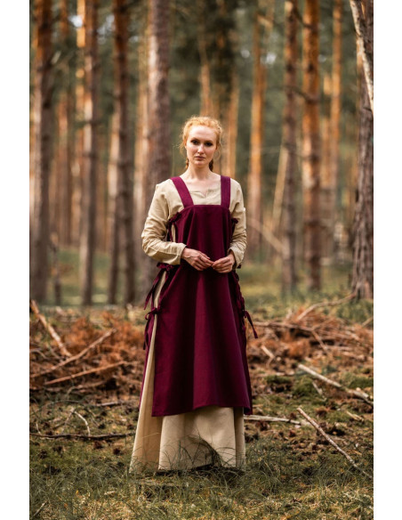 Túnica medieval para mujer Hildegard,...