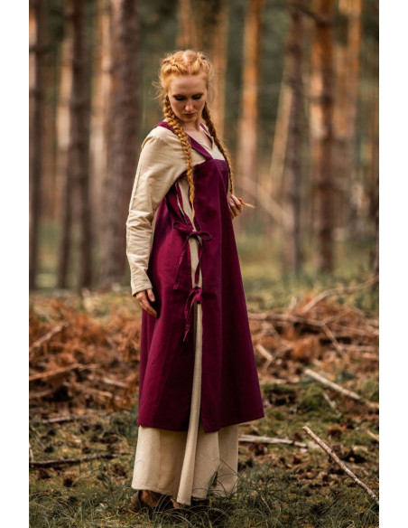 Túnica medieval para mujer Hildegard,...