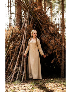 Viking kvindekjole model Lina, naturhvid