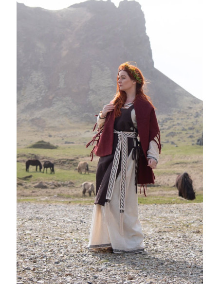 Sobrevesta marrón mujer Aleiga con...