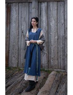 Vestido medieval modelo Gerda, color azul