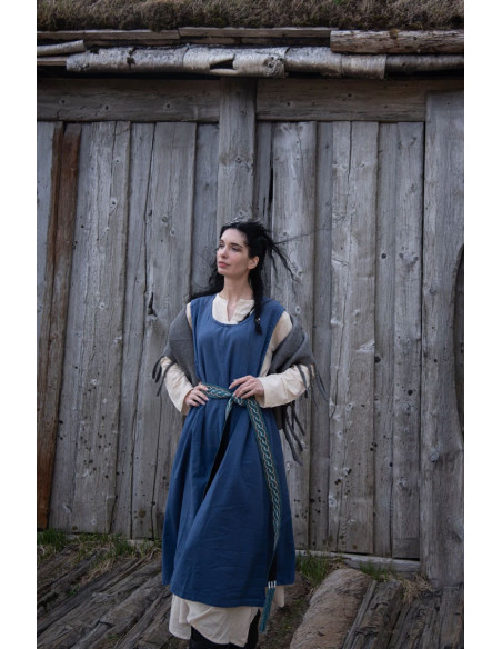 Mittelalterkleid Modell Gerda, blaue...