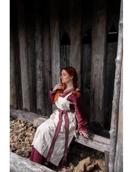 Túnica medieval para mujer Hildegard,...