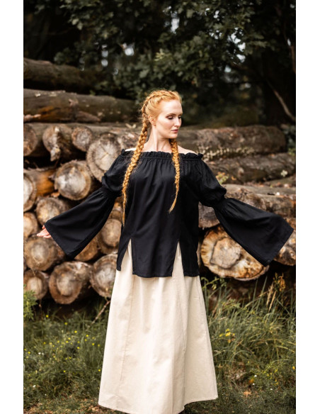 Blusa medieval clásica modelo Emma,...