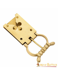 Mittelalterliche Kleeblatt-Schnalle aus Messing aus dem...