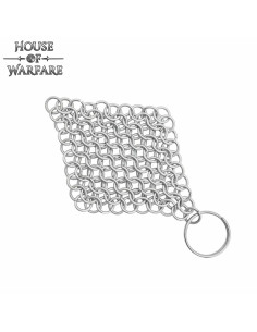 Stalen maliënkolder sleutelhanger (8 mm.)