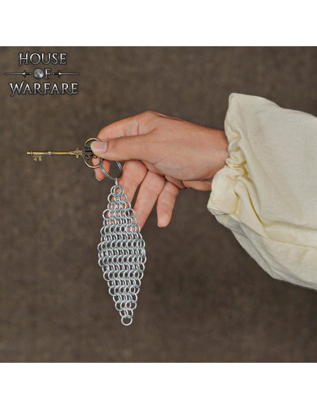 Llavero cota de malla acero (8 mm.)