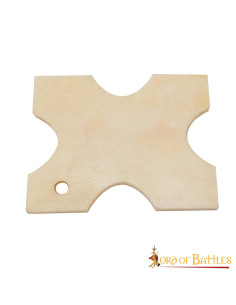 Tablita decorativa de hueso ( 3,8 x 3,1 cm)