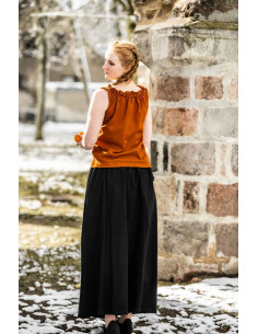 Ärmellose Mittelalterbluse Adele, Rostorange