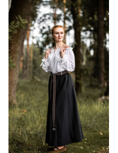 Middelalderskørt Diana model, sort