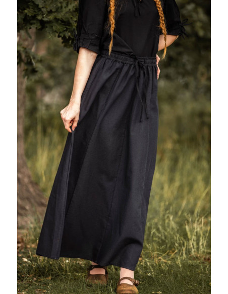 Falda medieval modelo Diana, negro