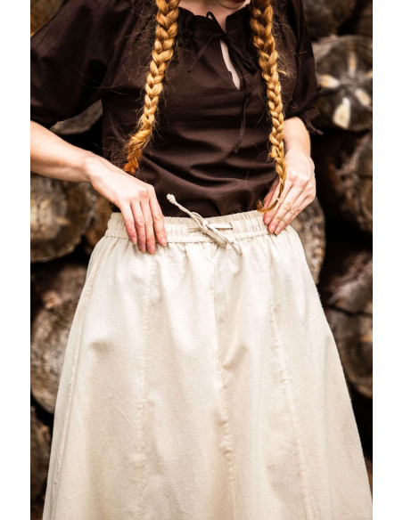 Falda medieval mujer Smilla, blanco... Falda medieval mujer Smilla, blanco...