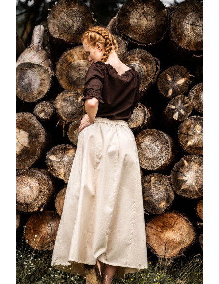 Falda medieval mujer Smilla, blanco... Falda medieval mujer Smilla, blanco...