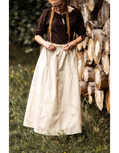 Smilla middeleeuwse damesrok, naturel...