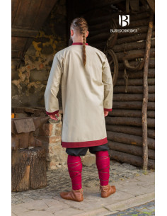 Rus Tobiasz tuniek, naturel-bordeauxrode kleur 2