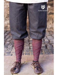 Tilda Herringbone Viking bukser, sort-grå