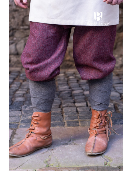 Vikingbroek model Rus Ivar, Maroon-Grijs