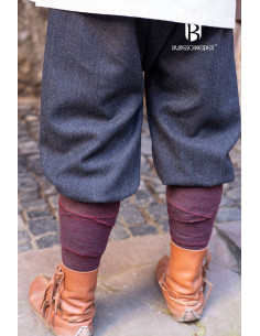 Wikingerhose Modell Rus Ivar, Schwarz-Grau 2