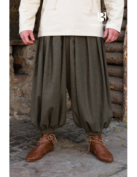 Rus Borys bukser med brede ben,...