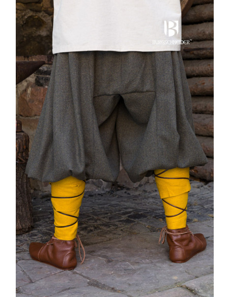 Rus Borys Hose mit weitem Bein, Olivgrau