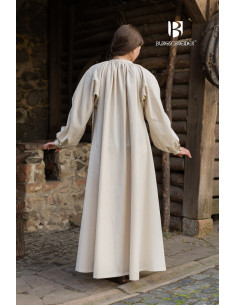 Mittelalterkleid Modell Rus Lilia, Naturweiß 2