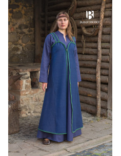 Mittelalterkleid Modell Rus Katarzyna, blaugrün