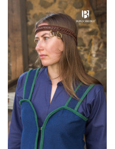 Mittelalterkleid Modell Rus Katarzyna, blaugrün 2
