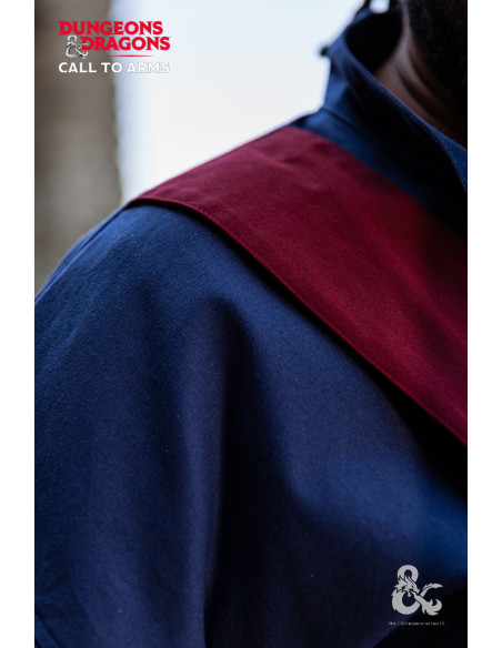 Túnica medieval de Mago, Azul...