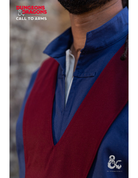 Túnica medieval de Mago, Azul...