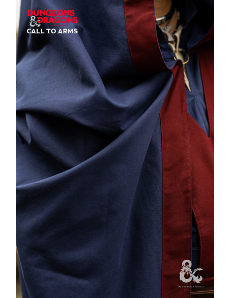 Capa medieval de Hechicero, Azul...