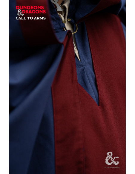 Capa medieval de Hechicero, Azul...