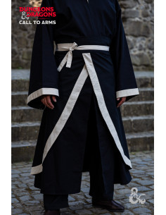 Kampfrock des Zauberers, Schwarz-Naturweiß