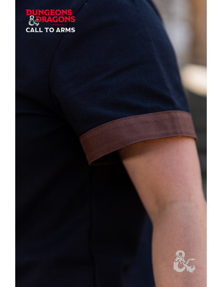 Camisa medieval de Pícaro, negro-marrón