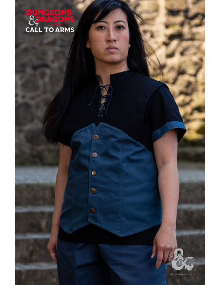 Mittelalterweste mit Rogue-Kapuze,...