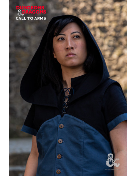 Mittelalterweste mit Rogue-Kapuze,...