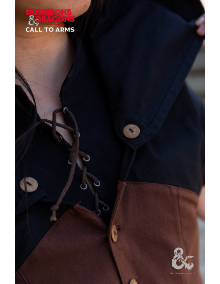 Middeleeuws vest met Rogue-capuchon,...