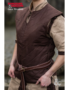 Middelalderkrigervest, brun