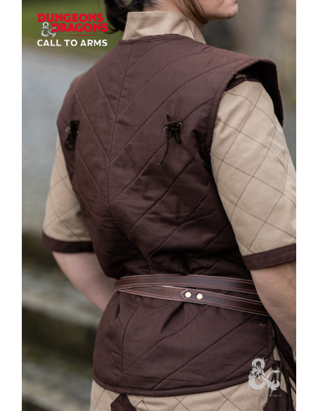 Middelalderkrigervest, brun